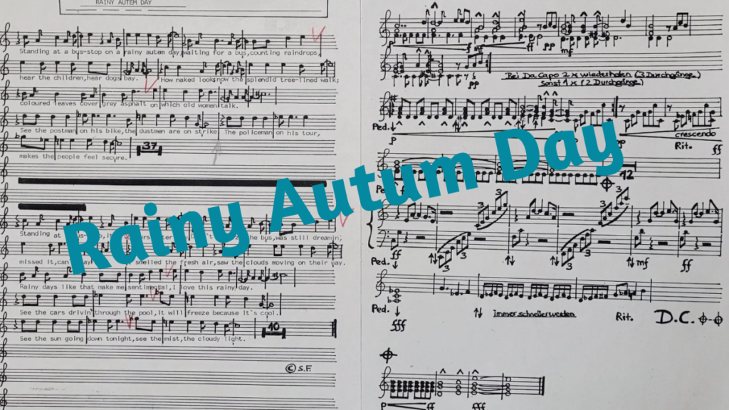 Rainy Autum Day von Sebastian Finkbeiner mit Gesang und Klavier von Tilman Lichdi